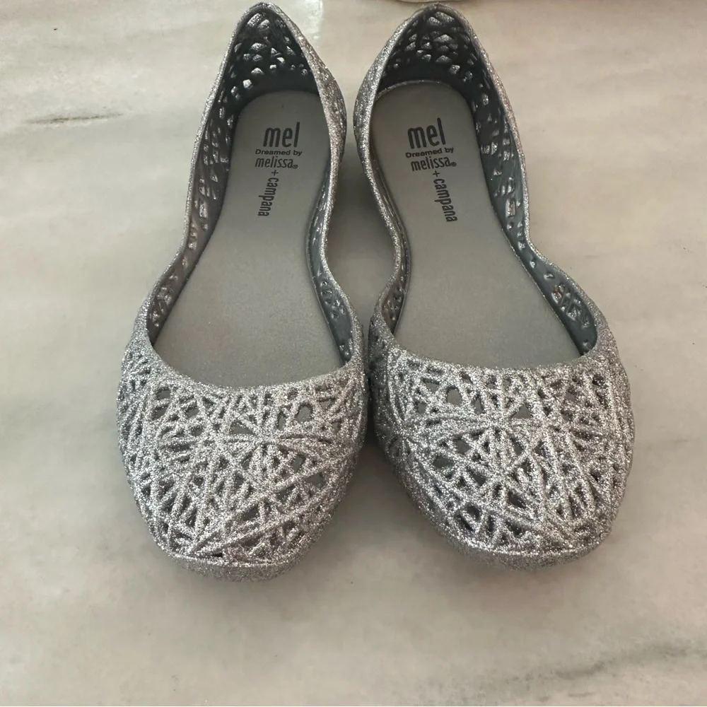 MELISSA CAMPANA Gilrs ZIG ZAG SILVER SIZE 1